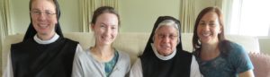 Santa Rita nuns and discerners smiling 