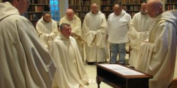 Br. Paul clothed as a novice at Holy Cross Abbey