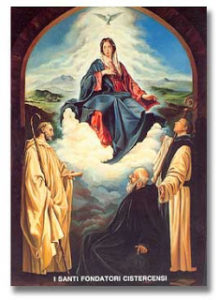 Cistercian Founders with Blessed Virgin Mary