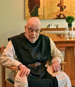Br. Alberic- elderly monk sitting in chair