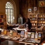 woman browsing in Snowmass Bookstore