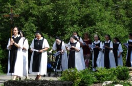 Nuns walking in procession