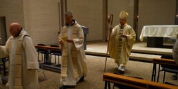 Bishop and Abbot at Gethsemane Abbey