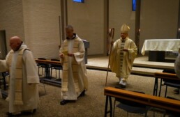 Bishop and Abbot at Gethsemane Abbey