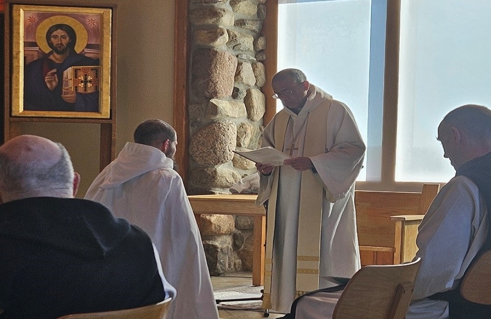 Brother Mark Sokoro enters Novitiate at Genesee Abbey.