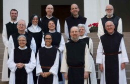 US Region Novice Directors pose for a group shot at Gethsemani Abbey